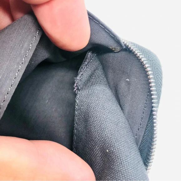 Authentic Hermes Fourre Tout Canvas Clutch Bag and Wallet Organizer Set EUC - Picture 16 of 17